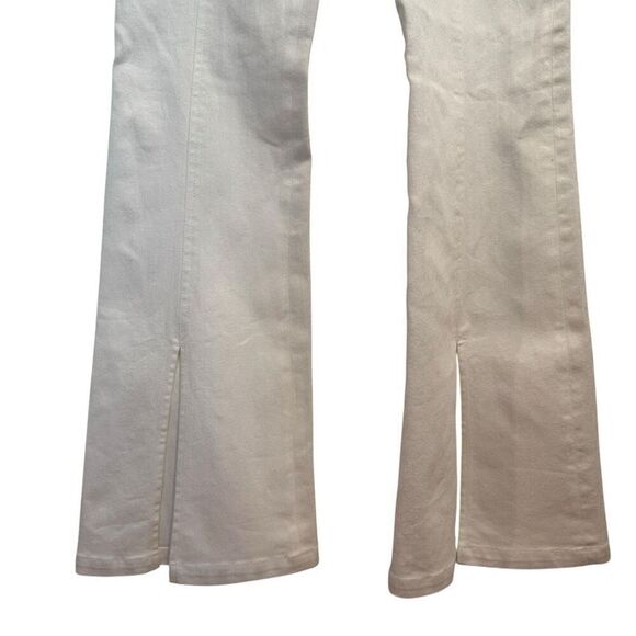 Cinq à Sept Ferna Braided High-Rise Stretch Flared Jeans Size L - Picture 7 of 12